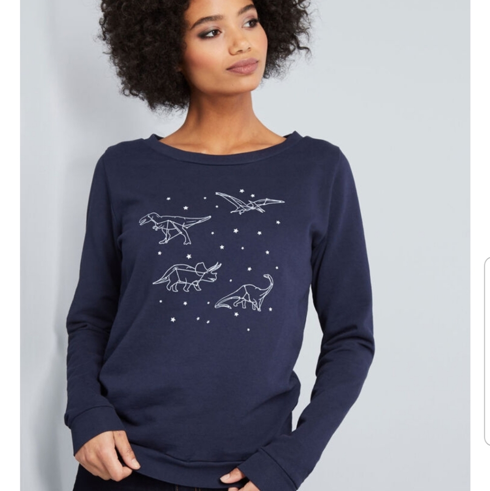 Modcloth Dinosaur Constellation Sweatshirt